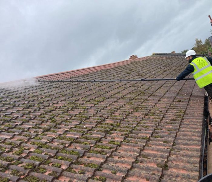 Pressure cleaning a roof Hereford